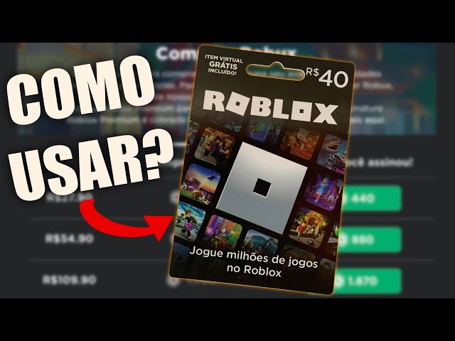 COMO RESGATAR O CÓDIGO DO GIFT CARD DO ROBLOX? Como usar no celular 